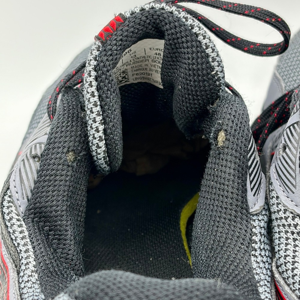 ASICS Gel-Venture 8 Mens 13 Trail Running Shoes Grey Black Red Hiking Gorpcore - Picture 10 of 11